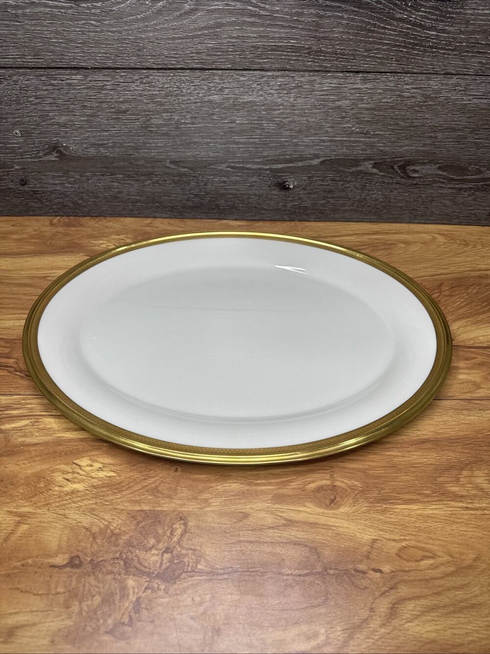 Lenox Aristocrat Gold Encrusted Oval Platter 16x12”